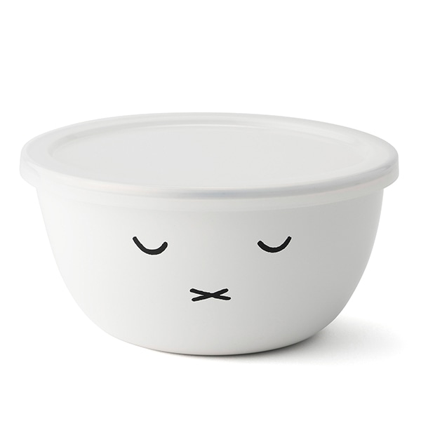 ボウル 3点セット(14cm+16cm+18cm) 富士ホーロー ミッフィーフェイス ミキシングボール ( HoneyWere ハニーウェア ミッフィー ボウルセット ふた付き ボール 琺瑯ボウル 調理ボウル 蓋付き おしゃれ miffy 保存容器 製菓道具 )