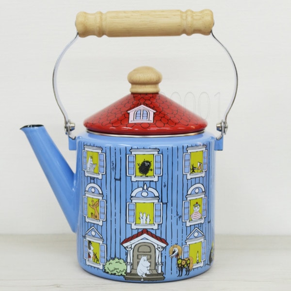ケトル 2.0L ムーミンハウス Honey Ware ハニーウェア 富士ホーロー ( ガス火対応 IH対応 やかん ヤカン ホーロー製ケトル 薬缶 2リットル ホーローケトル 琺瑯ケトル ホーローやかん 湯沸し IHケトル おしゃれ )