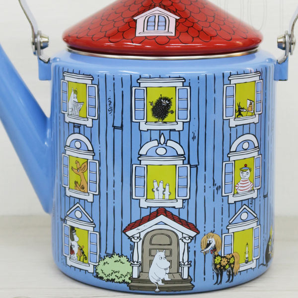 ケトル 2.0L ムーミンハウス Honey Ware ハニーウェア 富士ホーロー ( ガス火対応 IH対応 やかん ヤカン ホーロー製ケトル 薬缶 2リットル ホーローケトル 琺瑯ケトル ホーローやかん 湯沸し IHケトル おしゃれ )