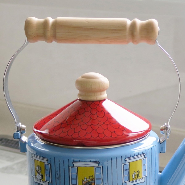 ケトル 2.0L ムーミンハウス Honey Ware ハニーウェア 富士ホーロー ( ガス火対応 IH対応 やかん ヤカン ホーロー製ケトル 薬缶 2リットル ホーローケトル 琺瑯ケトル ホーローやかん 湯沸し IHケトル おしゃれ )