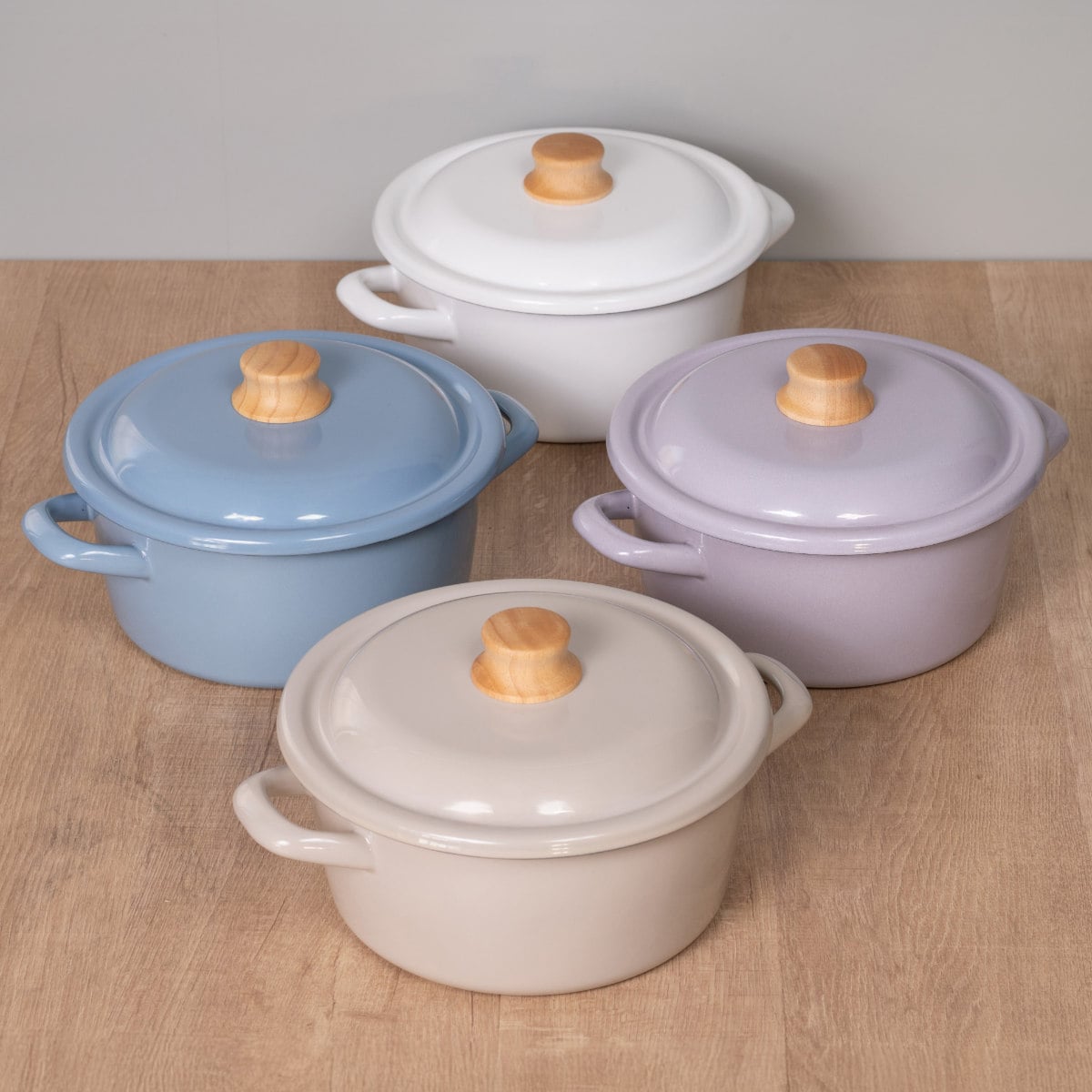 キャセロール 20cm IH対応 Cotton Plus 富士ホーロー Honey Ware ( ハニーウェア ガス火対応 両手鍋 琺瑯鍋 20センチ オーブン対応 ホーローココット ほうろう鍋 蓋付き 注ぎ口 目盛り付き 両手なべ 調理器具 おしゃれ ) 【アッシュブルー】 アッシュブルー