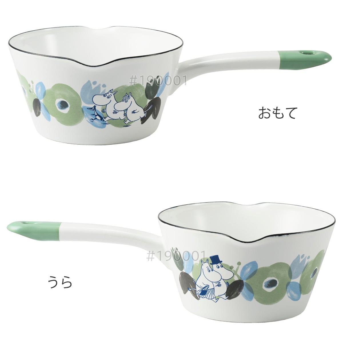 ミルクパン 14cm ムーミンフラワーガーデン 富士ホーロー ( Honey Ware ハニーウェア IH対応 ガス火対応 琺瑯鍋 ホーロー鍋 片手なべ 14センチ オーブン対応 ほうろう鍋 両口 鍋 なべ 調理器具 おしゃれ )