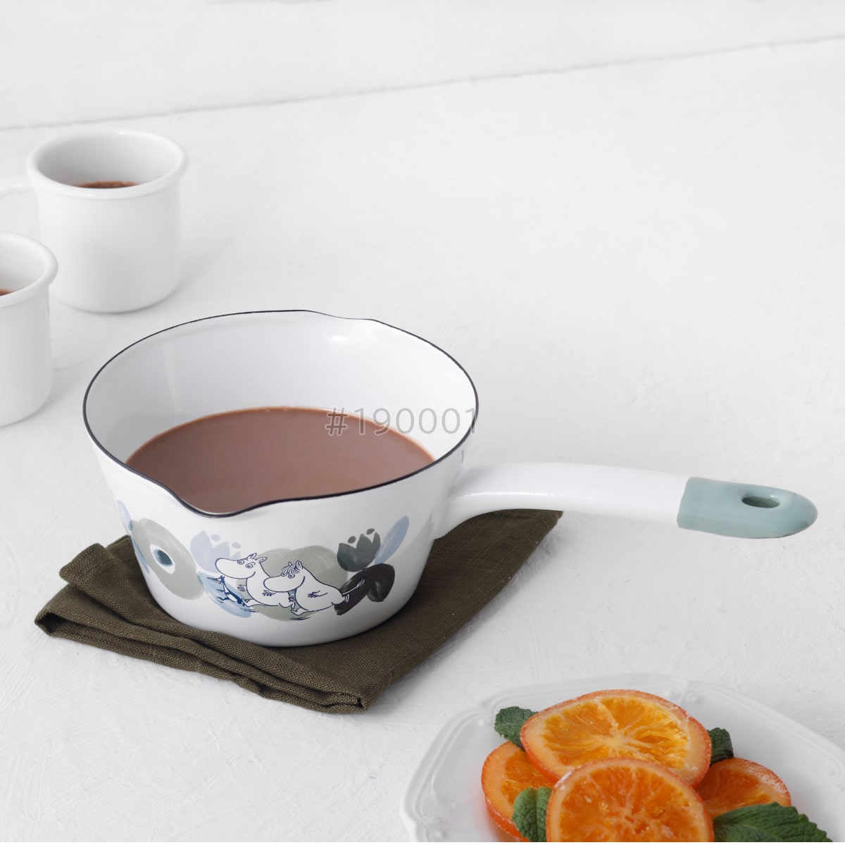 ミルクパン 14cm ムーミンフラワーガーデン 富士ホーロー ( Honey Ware ハニーウェア IH対応 ガス火対応 琺瑯鍋 ホーロー鍋 片手なべ 14センチ オーブン対応 ほうろう鍋 両口 鍋 なべ 調理器具 おしゃれ )