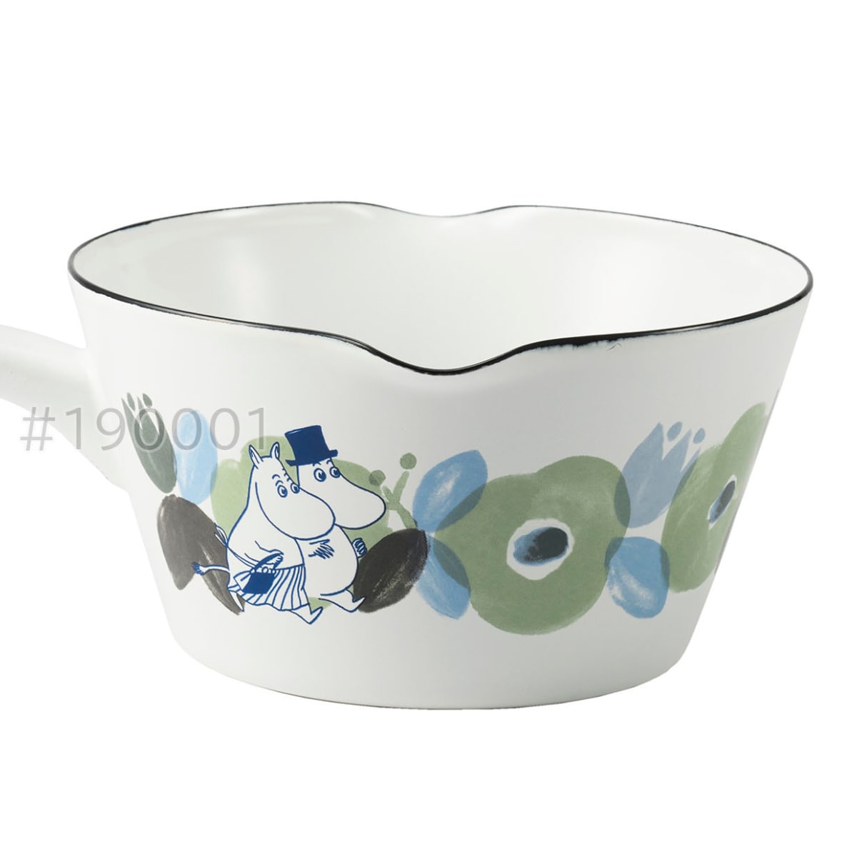 ミルクパン 14cm ムーミンフラワーガーデン 富士ホーロー ( Honey Ware ハニーウェア IH対応 ガス火対応 琺瑯鍋 ホーロー鍋 片手なべ 14センチ オーブン対応 ほうろう鍋 両口 鍋 なべ 調理器具 おしゃれ )