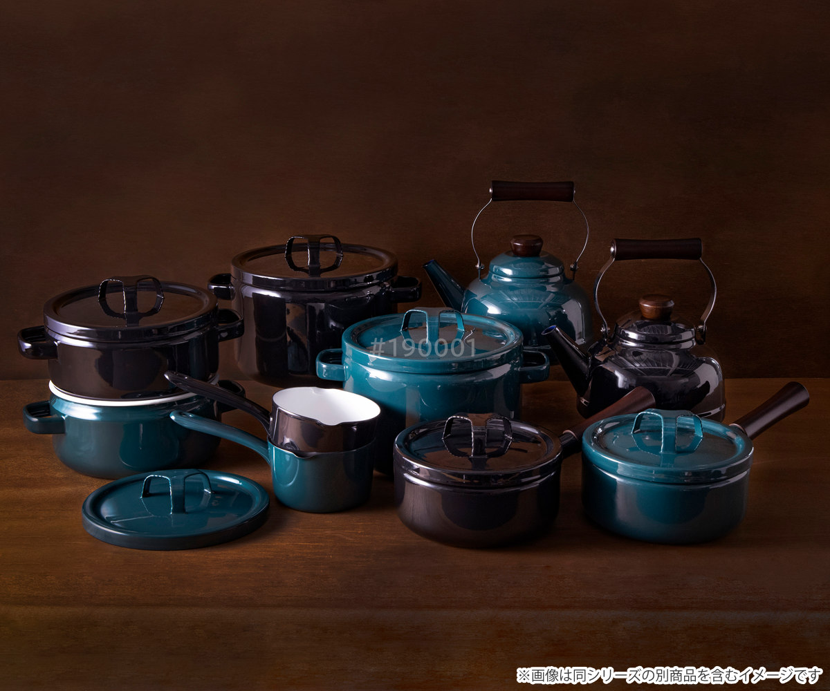 片手鍋 ミルクパン 12cm IH対応 ホーロー鍋 富士ホーロー 匠 ( ガス火対応 ソースパン オーブン対応 12センチ 片手なべ ほうろう鍋 琺瑯鍋 両口鍋 小鍋 ホーロー 鍋 ミニ おしゃれ ) 【鉄黒】 鉄黒