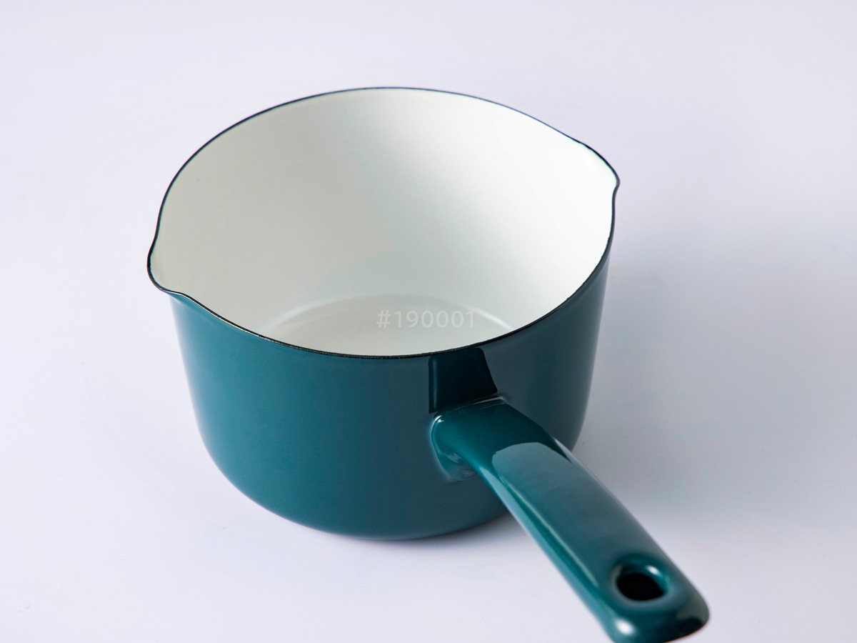 片手鍋 ミルクパン 12cm IH対応 ホーロー鍋 富士ホーロー 匠 ( ガス火対応 ソースパン オーブン対応 12センチ 片手なべ ほうろう鍋 琺瑯鍋 両口鍋 小鍋 ホーロー 鍋 ミニ おしゃれ ) 【鉄黒】 鉄黒