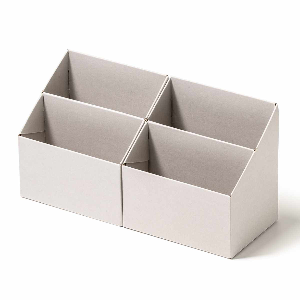 収納ボックス 持ち運びが出来る収納ボックス インナーM2個セット ( 収納ケース ファイルボックス 収納 仕切り ボックス デスク周り 小物収納 日本製 ファイルスタンド インナーケース 小分け 整理 文房具 持ち運び おしゃれ ) 【オールホワイト】 オールホワイト