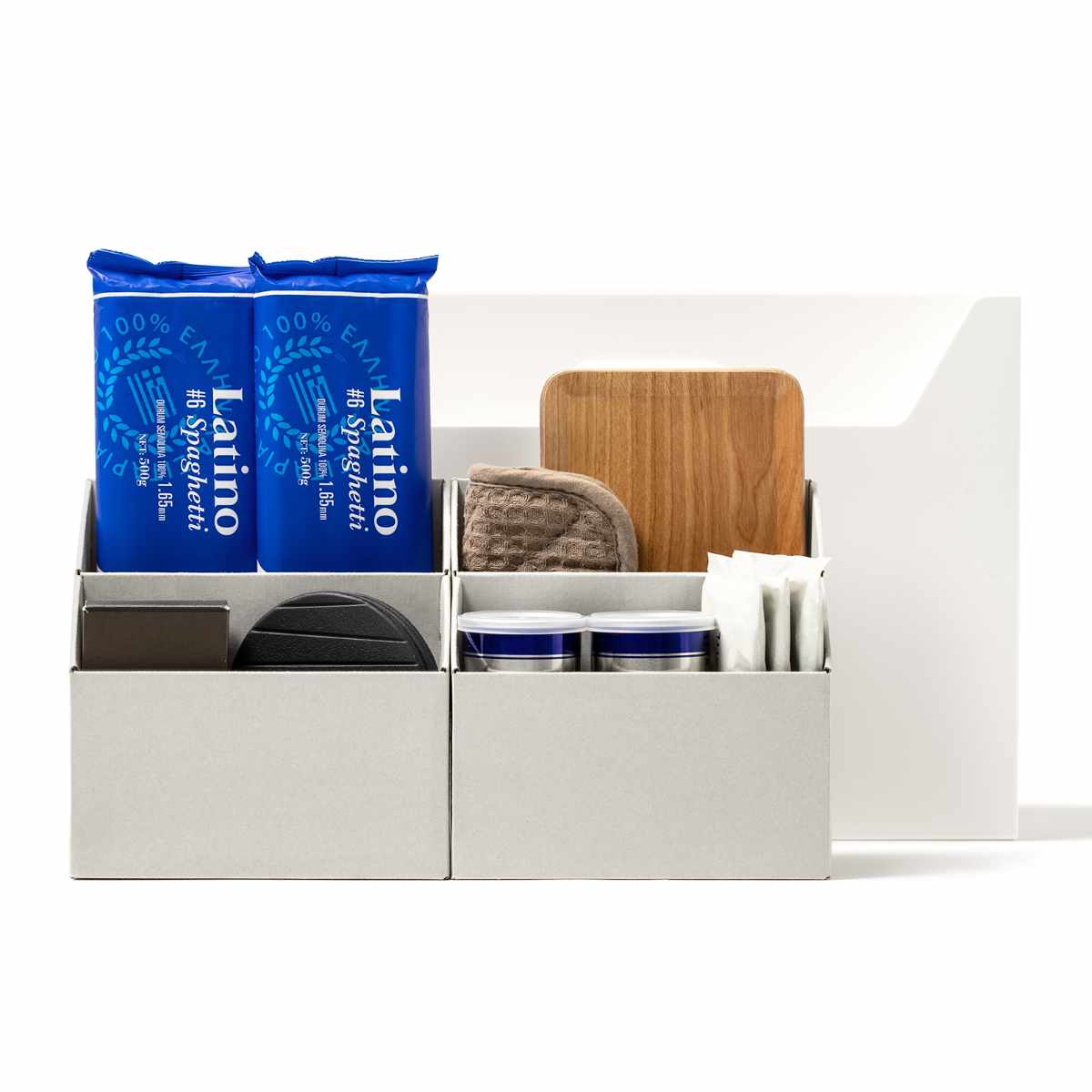 収納ボックス 持ち運びが出来る収納ボックス インナーM2個セット ( 収納ケース ファイルボックス 収納 仕切り ボックス デスク周り 小物収納 日本製 ファイルスタンド インナーケース 小分け 整理 文房具 持ち運び おしゃれ ) 【オールホワイト】 オールホワイト