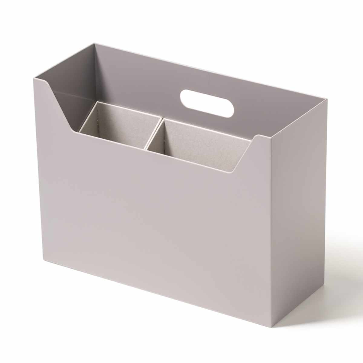 収納ボックス 持ち運びが出来る収納ボックス インナーS・L2個セット ( 収納ケース ファイルボックス 収納 仕切り ボックス デスク周り 小物収納 日本製 ファイルスタンド インナーケース 小分け 整理 文房具 持ち運び おしゃれ ) 【グレー】 グレー