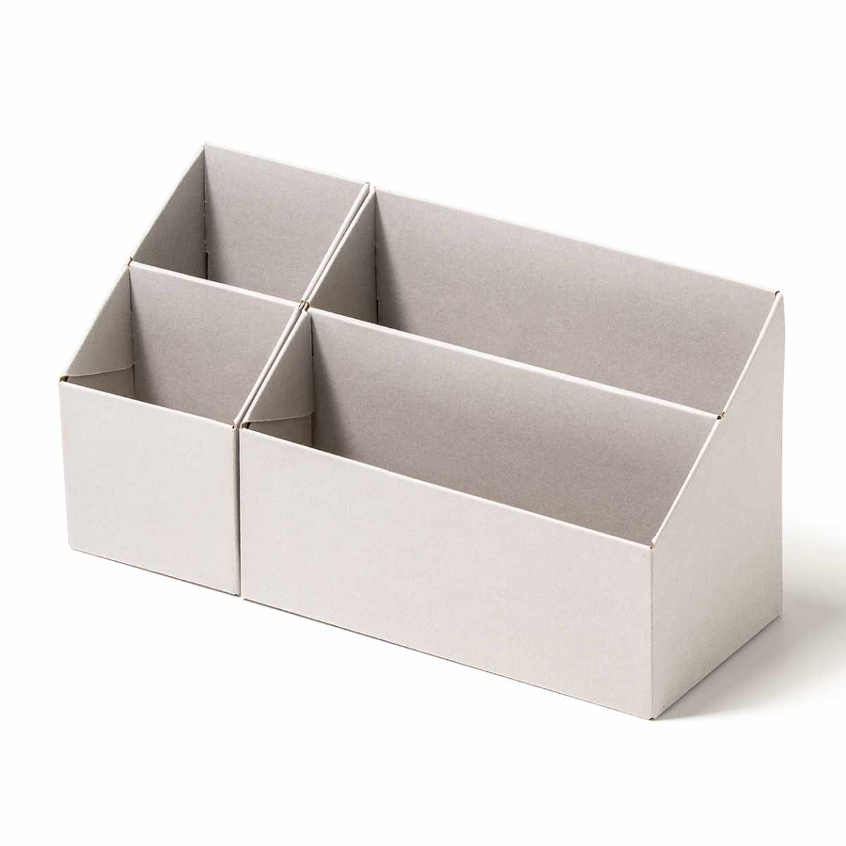 収納ボックス 持ち運びが出来る収納ボックス インナーS・L2個セット ( 収納ケース ファイルボックス 収納 仕切り ボックス デスク周り 小物収納 日本製 ファイルスタンド インナーケース 小分け 整理 文房具 持ち運び おしゃれ ) 【グレー】 グレー