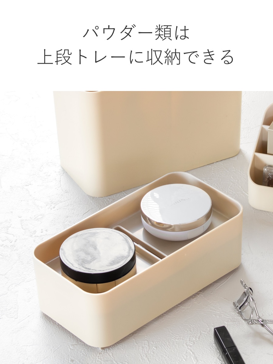 メイクボックス Like-it 持ち運び ライクイット 鏡付き 大容量