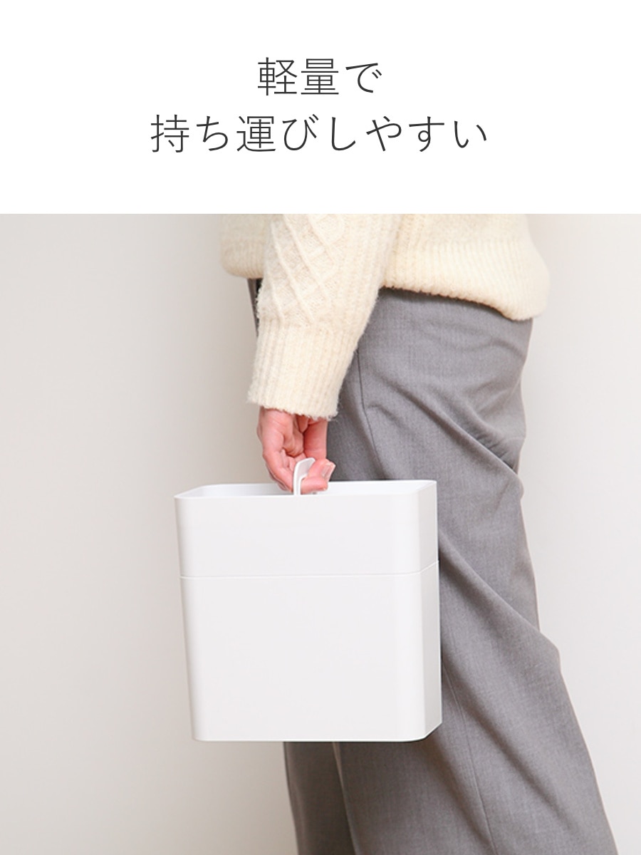 メイクボックス Like-it 持ち運び ライクイット 鏡付き 大容量 ( スリム 小さめ コンパクト コスメボックス コスメ 卓上収納 ケース 化粧品 収納 小物入れ 救急箱 仕切り ふた付き 取っ手 日本製 コスメ収納 メイク道具 ) 【ホワイト】 ホワイト