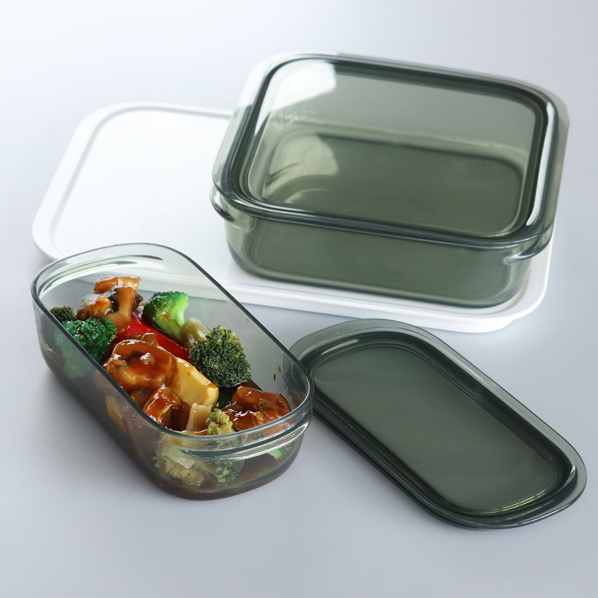 収納トレー 調理ができる保存容器 Lサイズ ( 日本製 トレー 専用トレー トレー単品 トレイ like-it ライクイット 調理ができる保存容器用 収納トレイ プレート お盆 整理 整頓 整列 冷蔵庫内 冷凍庫内 収納 )