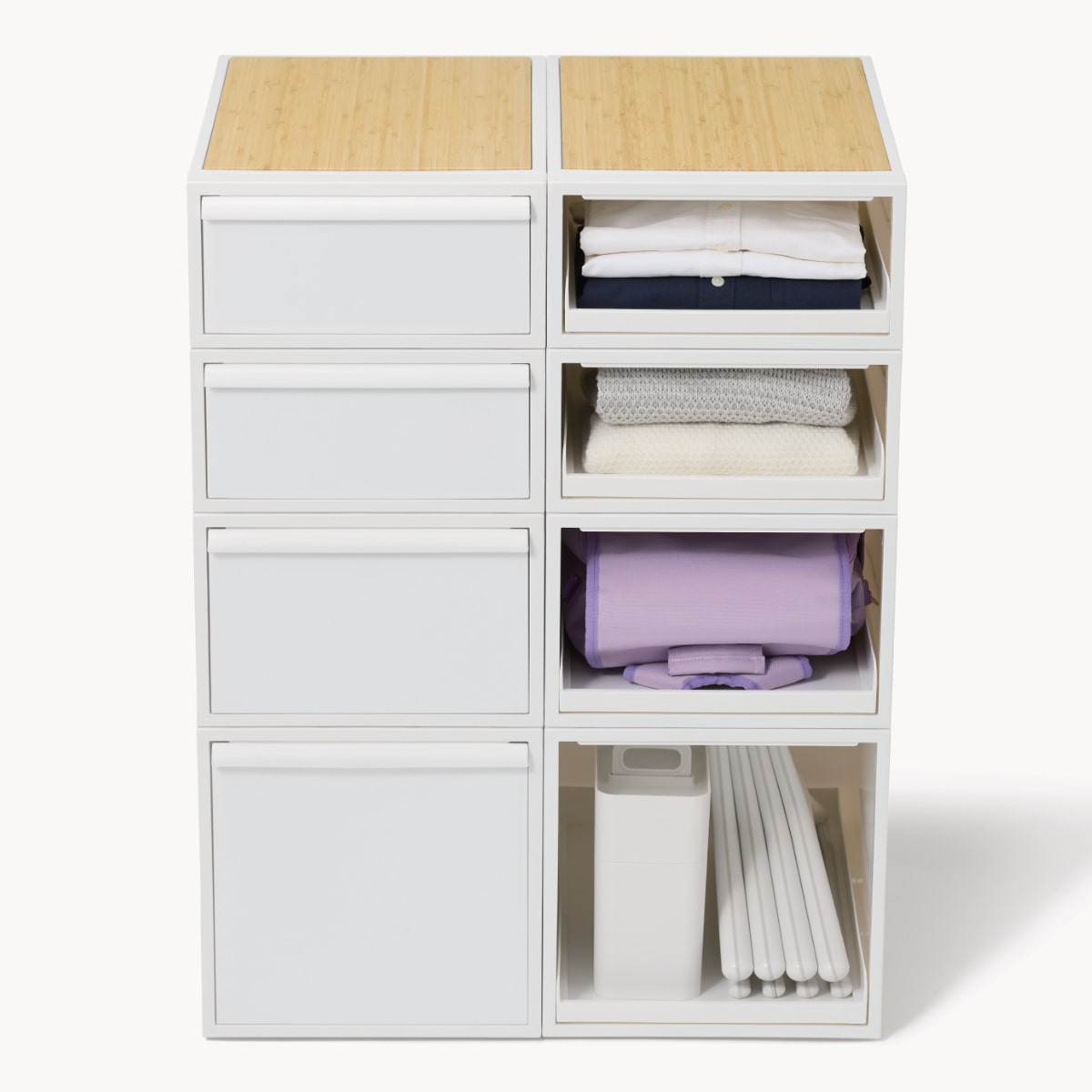 天板 クローゼットシステム 竹製天板 ( 収納 クローゼット 衣類収納 収納ボックス 衣装ケース 竹 対応パーツ バンブー ナチュラル 天板のみ 耐荷重 10kg 上乗せ S M L 全サイズ 対応 )