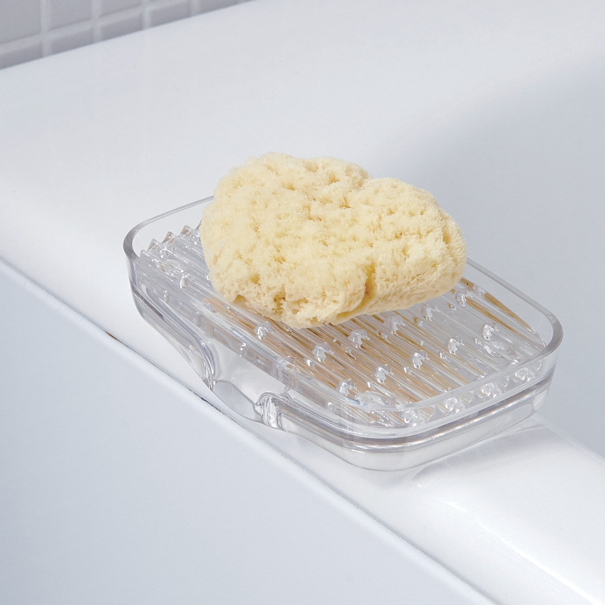 ソープディッシュ 水が切れるシンクキャディ ライクイット ( 石けんトレー ソープトレイ 石けん置き 石けん皿 石鹸皿 石鹸置き 石鹸トレー 洗面用品 サニタリー バス用品 ) 【ライラック】 ライラック