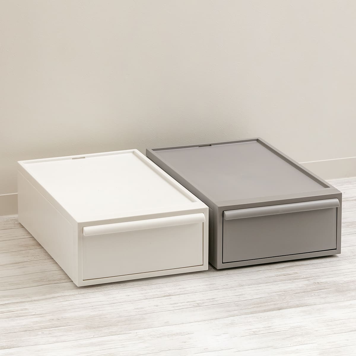 収納ケース 引き出し S 幅32×奥行52×高さ16.1cm クローゼットシステム ( 収納 クローゼット 衣類収納 衣装ケース 積み重ね プラスチック 日本製 ) 【オールベージュ】 オールベージュ