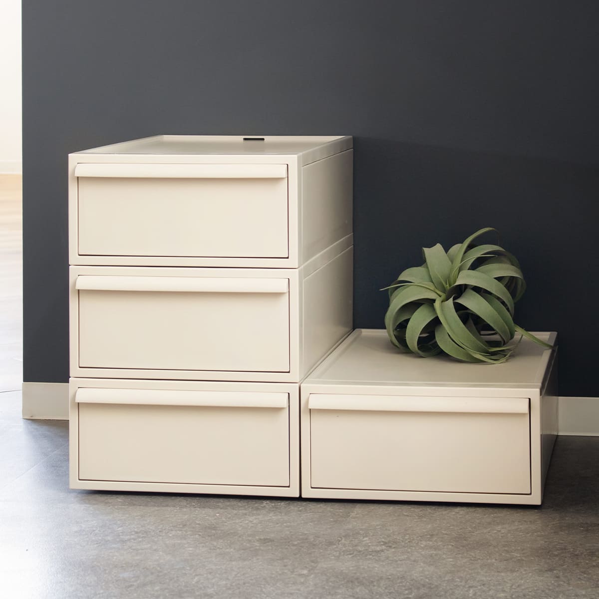 収納ケース 引き出し S 幅32×奥行52×高さ16.1cm クローゼットシステム ( 収納 クローゼット 衣類収納 衣装ケース 積み重ね プラスチック 日本製 ) 【オールベージュ】 オールベージュ