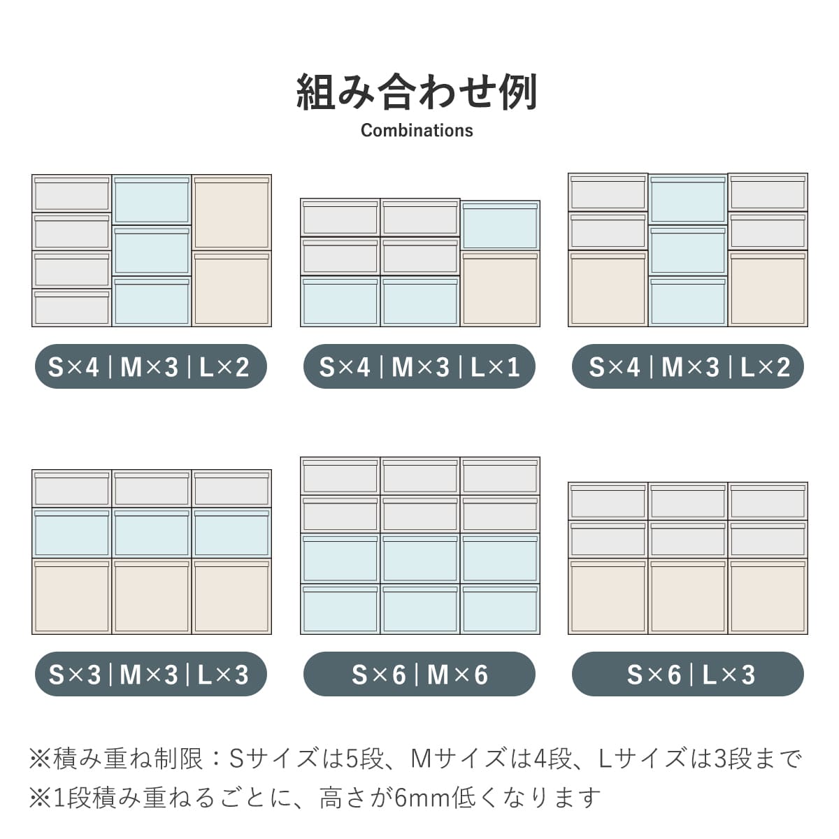 収納ケース 引き出し S 幅32×奥行52×高さ16.1cm クローゼットシステム ( 収納 クローゼット 衣類収納 衣装ケース 積み重ね プラスチック 日本製 ) 【オールベージュ】 オールベージュ