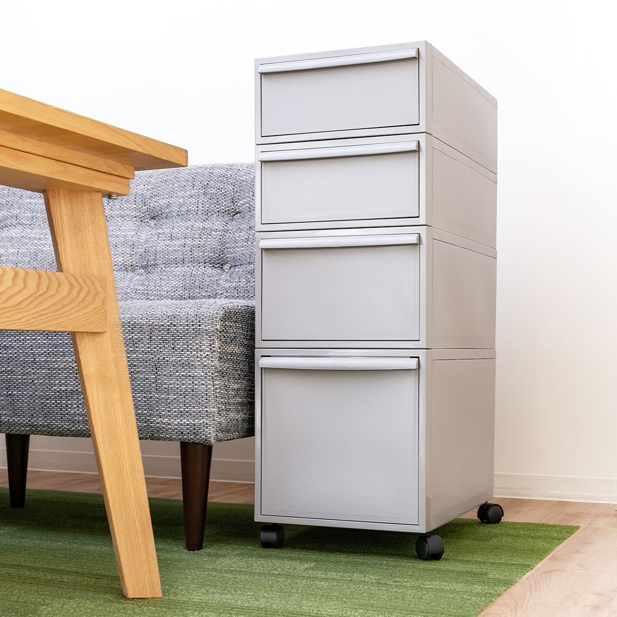 収納ケース 引き出し L 幅32×奥行52×高さ31.8cm クローゼットシステム ( 収納 クローゼット 衣類収納 衣装ケース 積み重ね プラスチック 日本製 ) 【オールモカ】 オールモカ