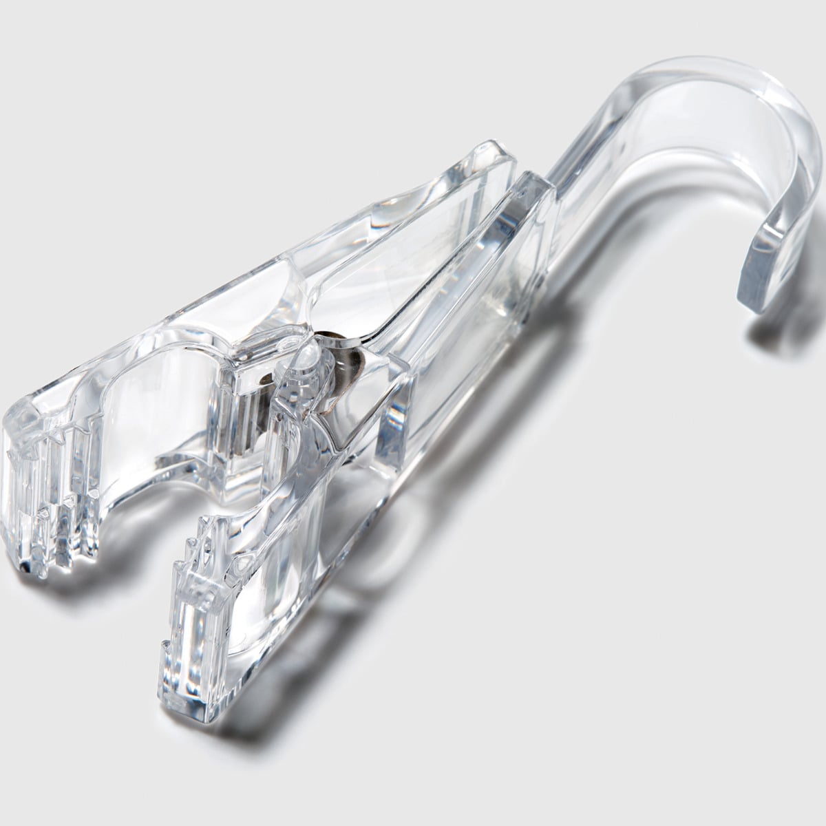 クリップ ハンギングクリップ ライクイット 2個入 ( チューブクリップ セット 洗面所 浴室 収納 お風呂 引っ掛け 吊り下げ フック フッククリップ タオルバー キッチン 洗面収納 洗面所収納 お風呂収納 小物収納 フック付 ) 【クリア】 クリア