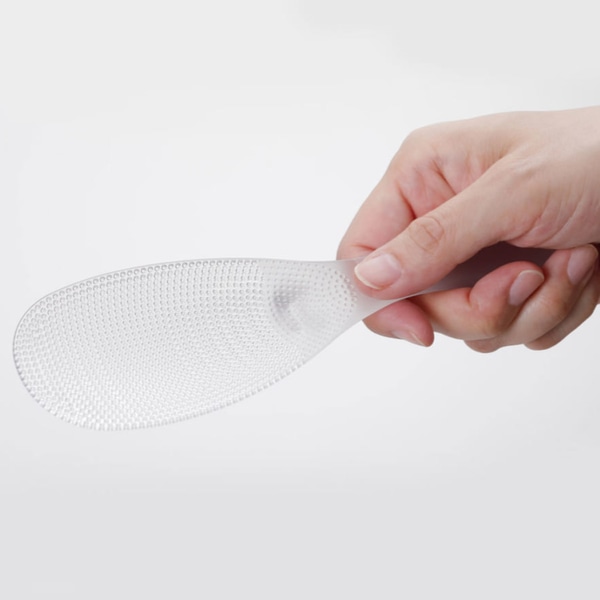 marna マーナ 極しゃもじ プレミアム 小 K744 ( 杓文字 シャモジ おしゃもじ スリム 突起付き 先端が浮く 混ぜやすい すくいやすい エンボス加工 くっつきにくい 握りやすい キッチンツール プラスチック製 食洗機対応 )