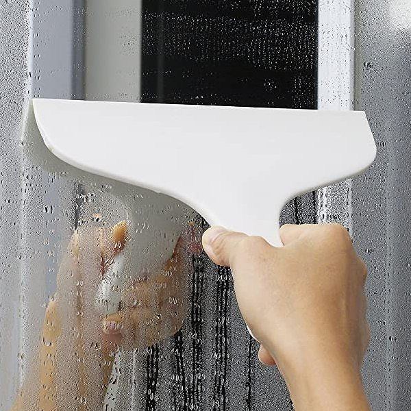 marna マーナ きれいに暮らす。 お風呂のスキージー W607 ( ワイパー 水切り 結露 曇り 風呂 お風呂 窓掃除 掃除 清掃 白 グレー シンプル 鏡 タイル 壁 風呂掃除 浴室 湿気 水分 水はけ 窓ワイパー スクイージー ) 【グレー】 グレー