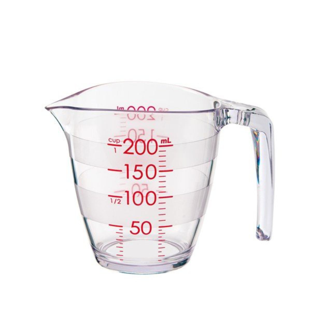 marna マーナ 計量カップ K649 ( メジャーカップ 200ml 目盛りが見やすい計量カップ 計量コップ 計量器具 食洗機対応 キッチンツール 製菓道具 下ごしらえ キッチン用品 キッチン小物 調理器具 フック穴付き )