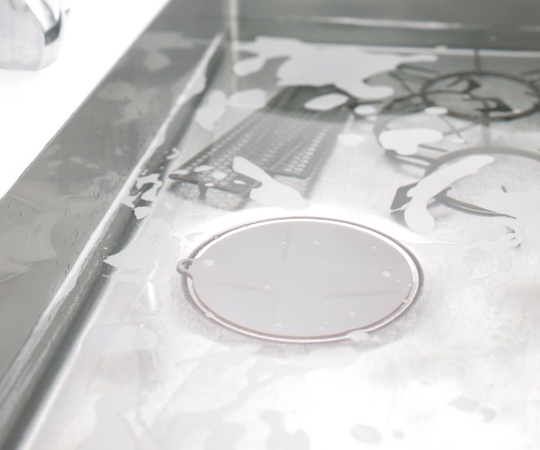 marna マーナ 掃除の達人 つけ置き洗いキャップ W644 ( シンク用 ふた カバー キッチン シンク掃除 つけ置き 台所 栓 浸け 掃除 そうじ 漂白 シリコン ゴム 水回り 水 貯める フタ シリコーン つけ置き洗い 排水蓋 シンプル )