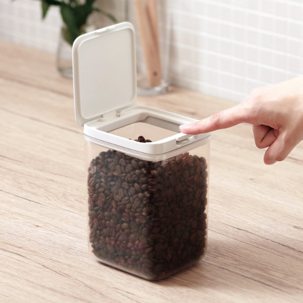 marna マーナ GOODLOCKCONTAINER 保存容器 トール K763 ( グッドロックコンテナ 1.2L トール パッキン付き キャニスター 調味料入れ プラスチック キッチン 収納 積み重ね スタッキング シンク下 ワンタッチ 保存 容器 軽量 ) 【ホワイト】 ホワイト