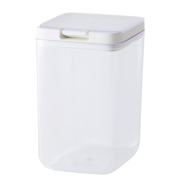marna マーナ GOODLOCKCONTAINER 保存容器 トール K763 ( グッドロックコンテナ 1.2L トール パッキン付き キャニスター 調味料入れ プラスチック キッチン 収納 積み重ね スタッキング シンク下 ワンタッチ 保存 容器 軽量 ) 【ホワイト】 ホワイト