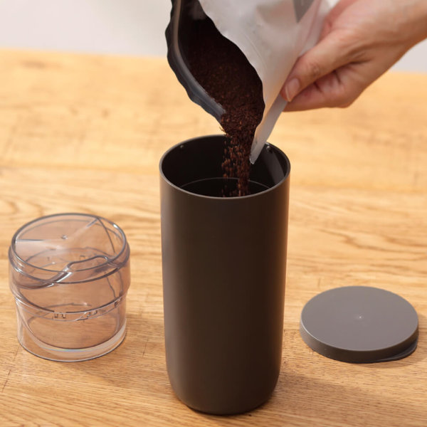 marna マーナ Readyto コーヒー計量キャニスター K769 ( 保存容器 520m 一杯分 計量機能付き 珈琲 キャニスター コーヒー 珈琲キャニスター 保存 容器 計量 保存缶 コーヒー保存容器 コーヒーウェア Coffee キッチン用品 )