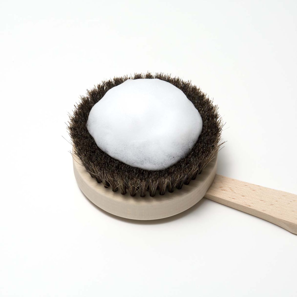 marna マーナ ひのきボディブラシ長柄(馬毛) B662 ( ボディブラシ ボディーブラシ 背中ブラシ ハンドブラシ 天然木 ボディウォッシュ ブラシ ソフト ボディケア スキンケア ブラッシング 天然素材 )