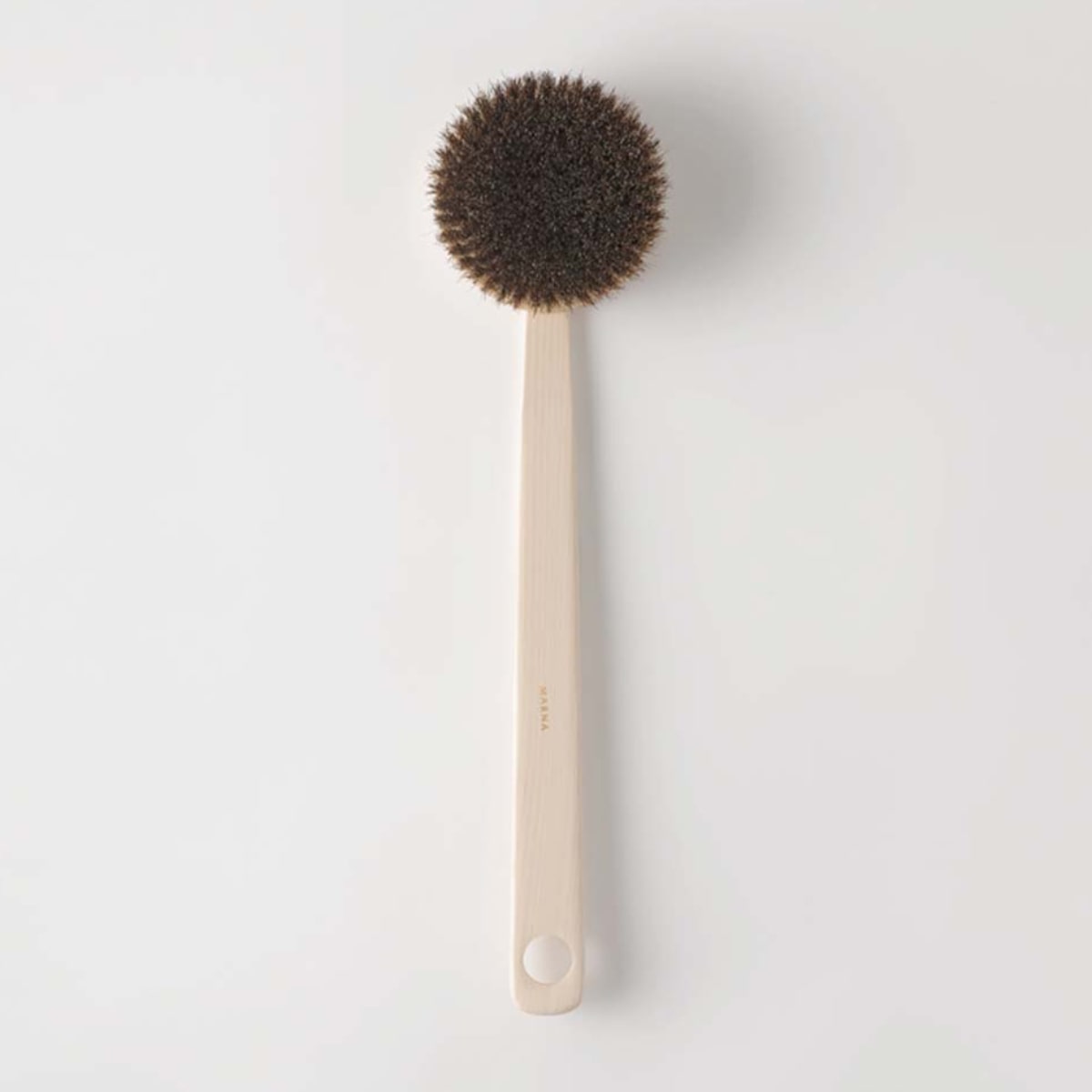 marna マーナ ひのきボディブラシ長柄(馬毛) B662 ( ボディブラシ ボディーブラシ 背中ブラシ ハンドブラシ 天然木 ボディウォッシュ ブラシ ソフト ボディケア スキンケア ブラッシング 天然素材 )