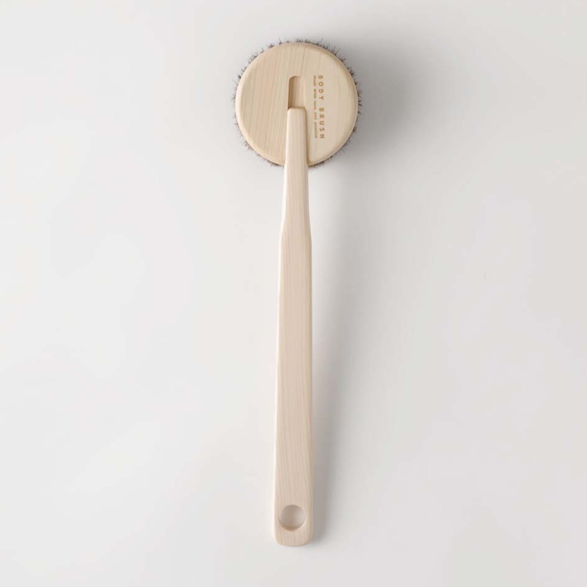 marna マーナ ひのきボディブラシ長柄(馬毛) B662 ( ボディブラシ ボディーブラシ 背中ブラシ ハンドブラシ 天然木 ボディウォッシュ ブラシ ソフト ボディケア スキンケア ブラッシング 天然素材 )