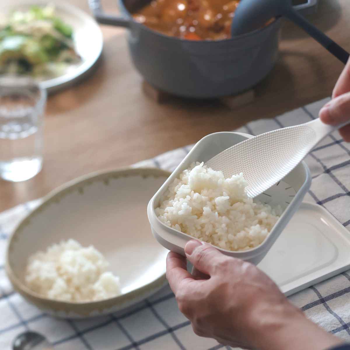 marna マーナ 極 冷凍ごはん容器 大 K783 ( 保存容器 日本製 食洗機対応 電子レンジ対応 冷凍ご飯容器 冷凍保存 大盛り 冷凍 ふっくら お弁当 お米 ごはん ご飯 米 容器 小分け 保存 炊き立てごはん 炊き立てご飯 )