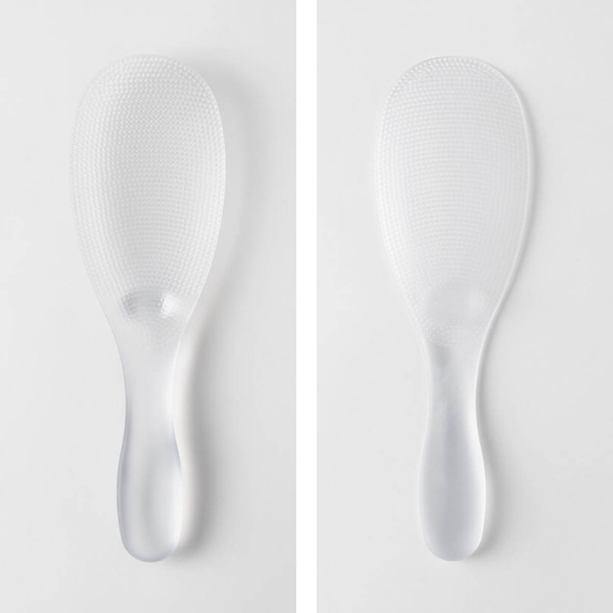 marna マーナ 極しゃもじ プレミアム K674 ( 食洗機対応 しゃもじ シャモジ 杓文字 くっつきにくい つかない エンボス加工 白米 ご飯 先端が浮く 衛生的 クリア 透明 キッチンツール )