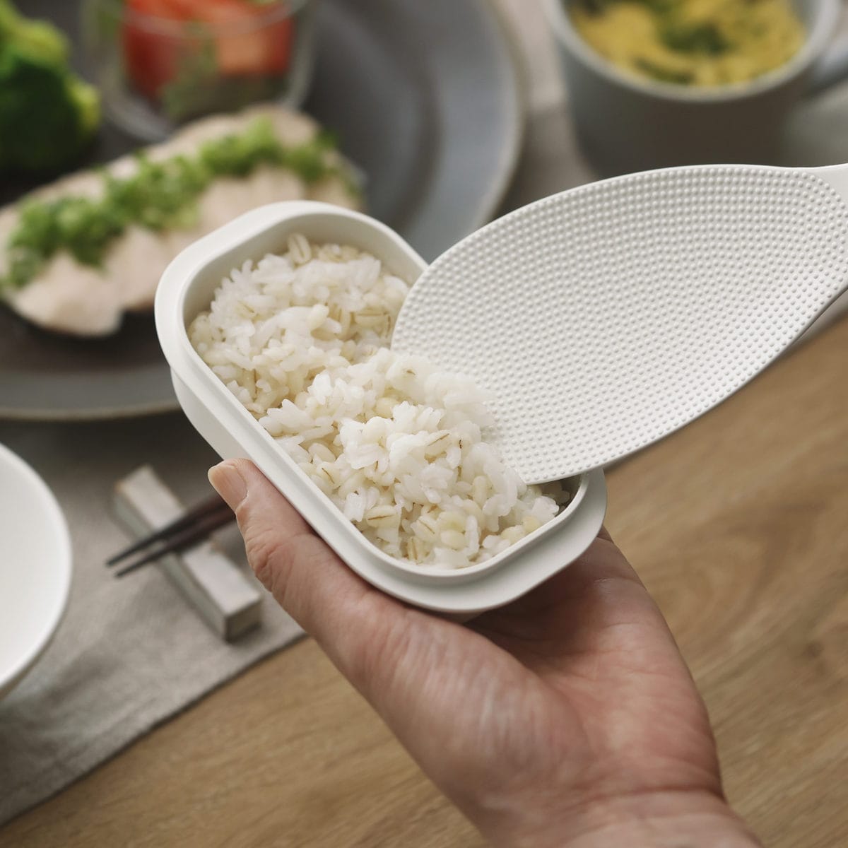 marna マーナ 極 冷凍ごはん容器 小 K811 ( 保存容器 2個入り 日本製 食洗機対応 電子レンジ対応 冷凍ご飯容器 冷凍保存 冷凍 100g 小盛 ふっくら お弁当 お米 ごはん ご飯 米 容器 小分け 保存 炊き立てごはん 炊き立てご飯 )
