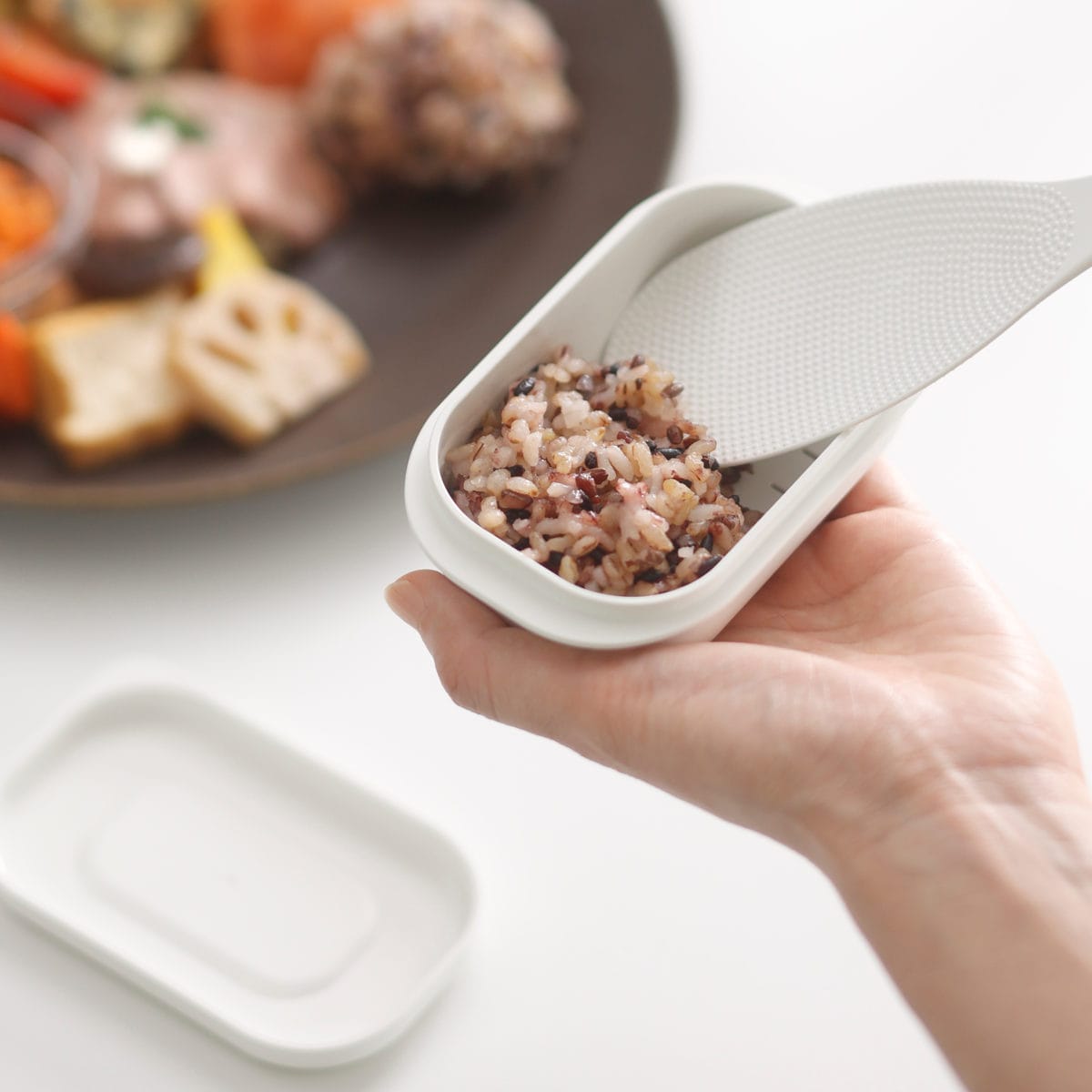 marna マーナ 極 冷凍ごはん容器 小 K811 2個セット ( 保存容器 2個入り 日本製 食洗機対応 電子レンジ対応 冷凍ご飯容器 冷凍保存 冷凍 100g 小盛 ふっくら お弁当 お米 ごはん ご飯 米 容器 小分け 保存 炊き立てごはん )