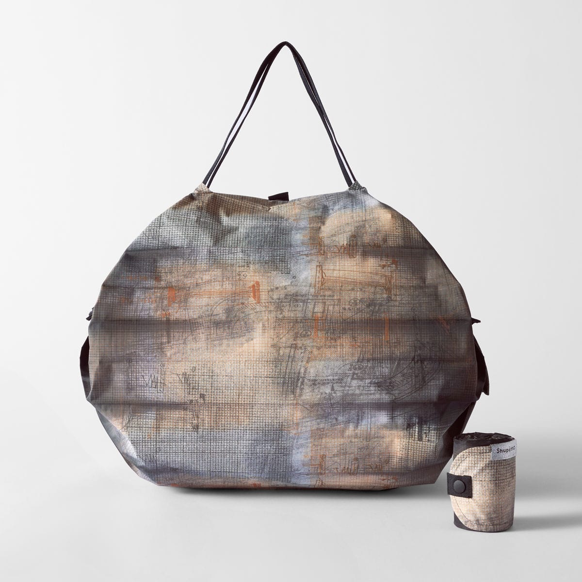 marna マーナ Shupatto コンパクトバッグ M ( シュパット エコバッグ 15L マイバッグ エコバック 買い物バッグ 洗濯可能 マチ広 コンパクト 折りたたみ レジバッグ サブバッグ 買い物袋 バッグ トート ) 【構想ブルー】 構想ブルー