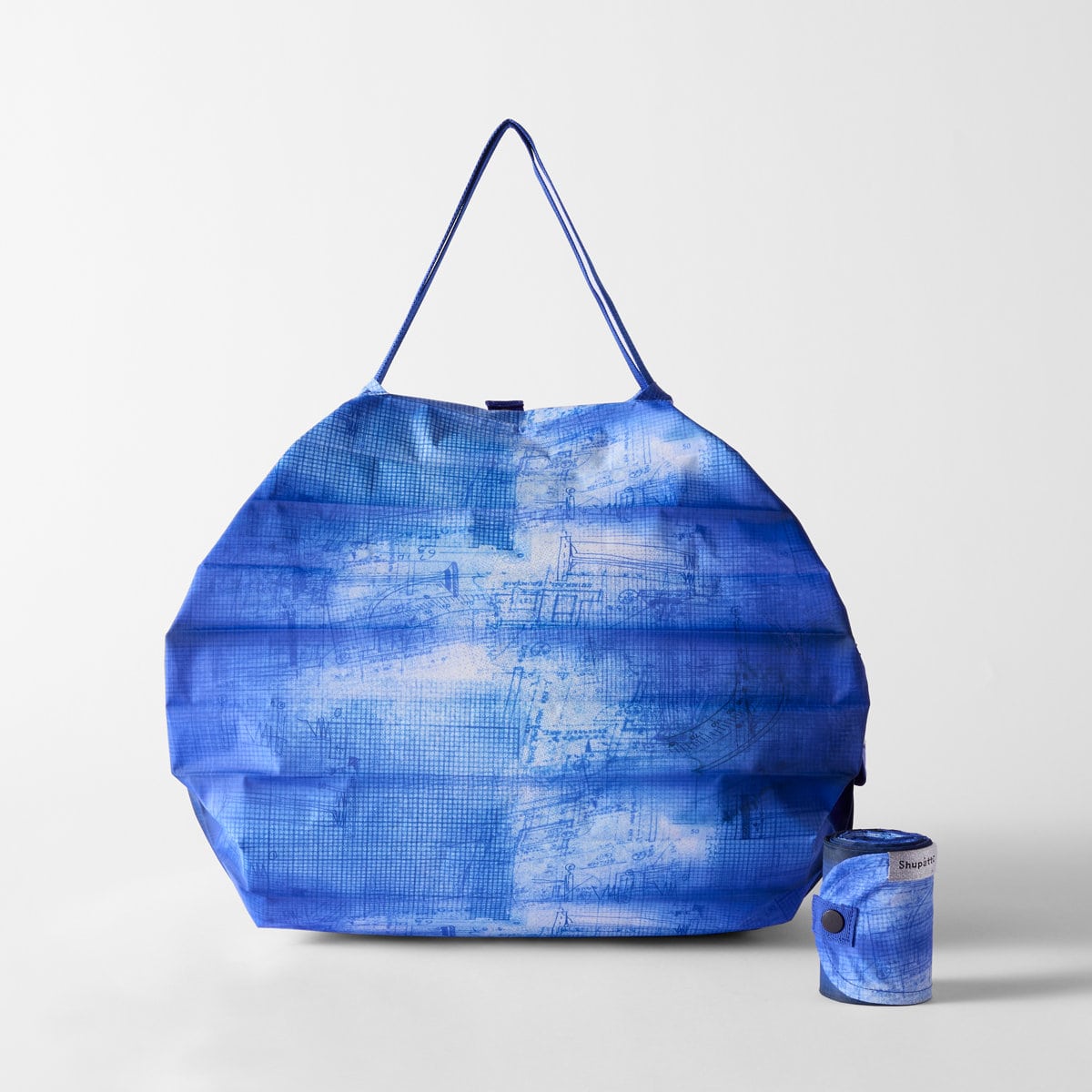 marna マーナ Shupatto コンパクトバッグ M ( シュパット エコバッグ 15L マイバッグ エコバック 買い物バッグ 洗濯可能 マチ広 コンパクト 折りたたみ レジバッグ サブバッグ 買い物袋 バッグ トート ) 【構想ブルー】 構想ブルー