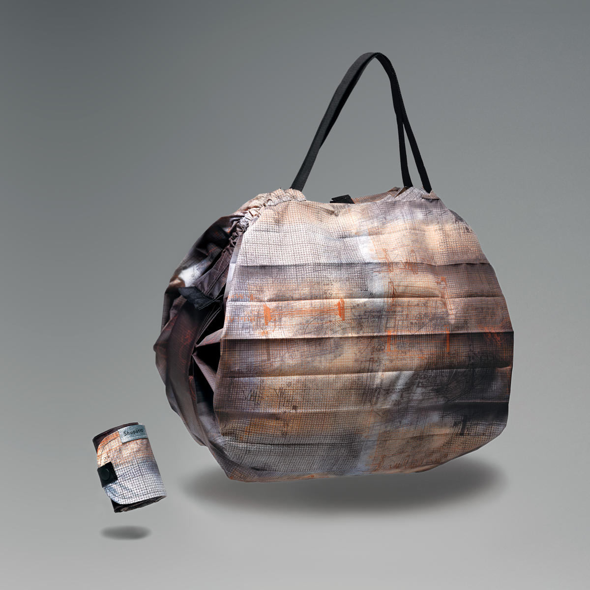 marna マーナ Shupatto コンパクトバッグ M ( シュパット エコバッグ 15L マイバッグ エコバック 買い物バッグ 洗濯可能 マチ広 コンパクト 折りたたみ レジバッグ サブバッグ 買い物袋 バッグ トート ) 【構想ブルー】 構想ブルー