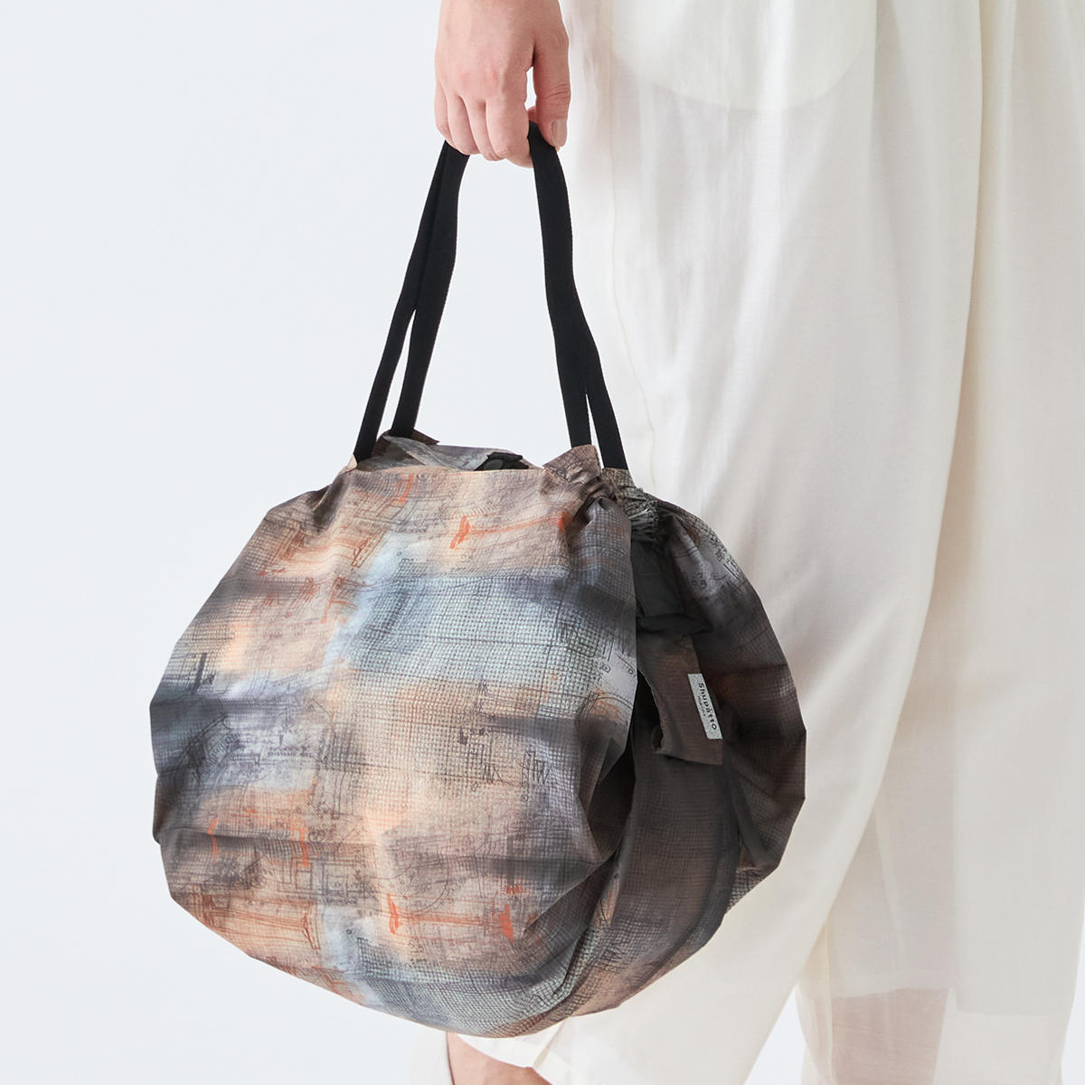 marna マーナ Shupatto コンパクトバッグ M ( シュパット エコバッグ 15L マイバッグ エコバック 買い物バッグ 洗濯可能 マチ広 コンパクト 折りたたみ レジバッグ サブバッグ 買い物袋 バッグ トート ) 【構想ブルー】 構想ブルー