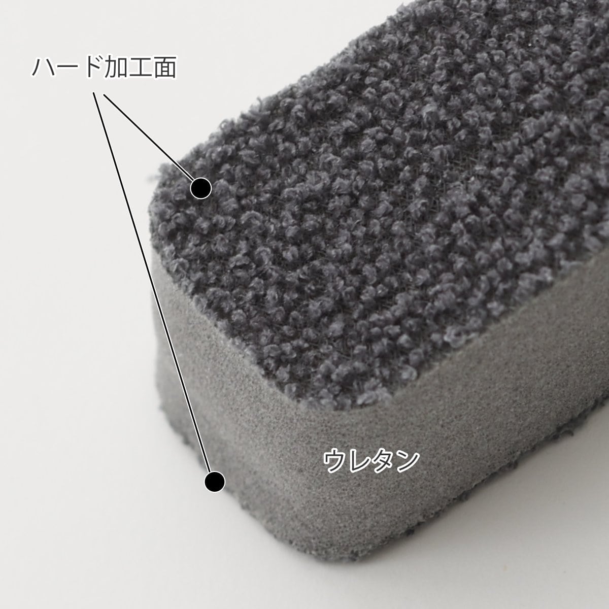 marna マーナ 水ピカ ボトル洗いスポンジ ( 柄付きブラシ キッチンスポンジ 水筒洗いブラシ 洗剤不要 水だけ 日本製 タンブラー マグボトル 冷水筒 コップ キッチン スリム ) グレー