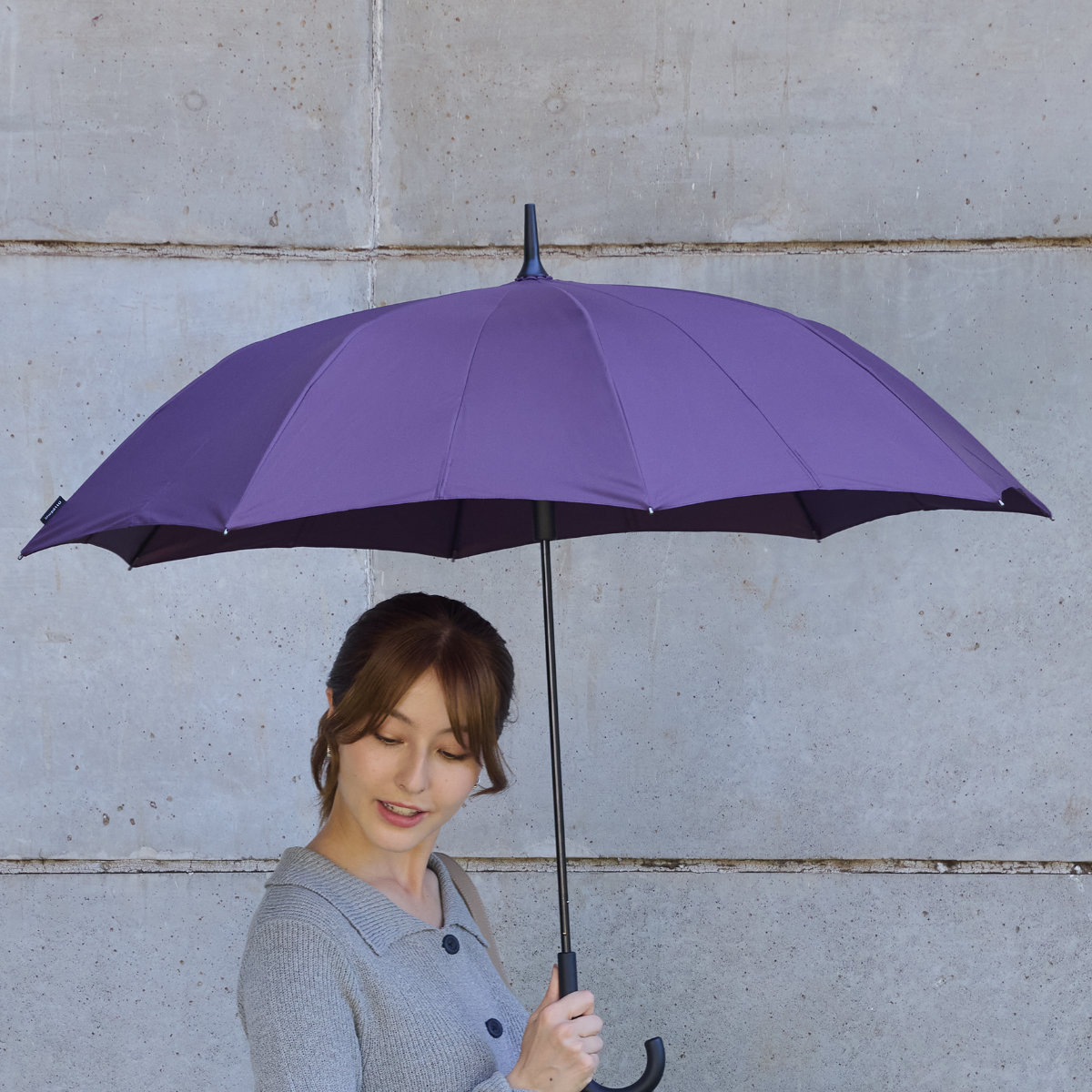 marna マーナ Shupatto アンブレラ 58cm S510B ( 傘 ベルトなしで畳める シュパット レディース メンズ 16本骨 UVカット 晴雨兼用 日傘 雨傘 長傘 車 濡れない 男女兼用 畳まない 軽い 手が濡れない ) 【コバルトブルー】 コバルトブルー