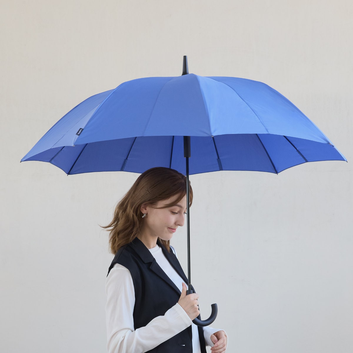 marna マーナ Shupatto アンブレラ 65cm S511B ( 傘 ベルトなしで畳める シュパット レディース メンズ 16本骨 UVカット 晴雨兼用 日傘 雨傘 長傘 車 濡れない 男女兼用 畳まない 軽い 手が濡れない ) 【トープブラウン】 トープブラウン