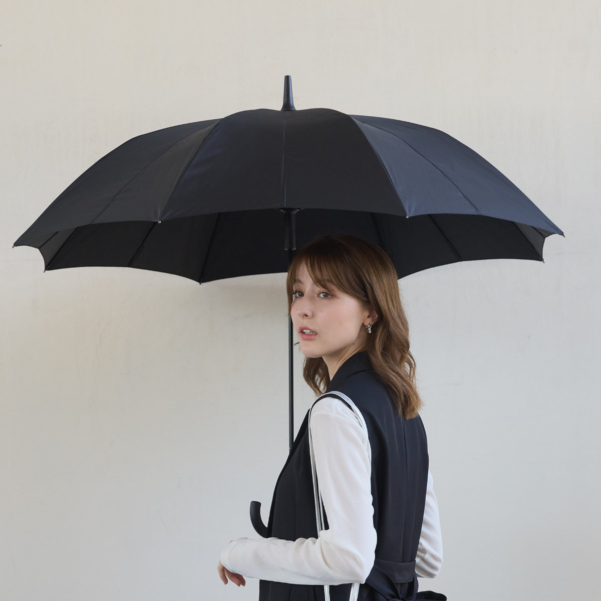 marna マーナ Shupatto アンブレラ 65cm S511B ( 傘 ベルトなしで畳める シュパット レディース メンズ 16本骨 UVカット 晴雨兼用 日傘 雨傘 長傘 車 濡れない 男女兼用 畳まない 軽い 手が濡れない ) 【トープブラウン】 トープブラウン