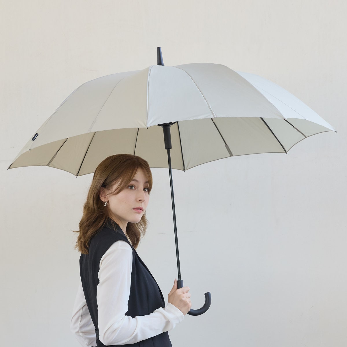 marna マーナ Shupatto アンブレラ 65cm S511B ( 傘 ベルトなしで畳める シュパット レディース メンズ 16本骨 UVカット 晴雨兼用 日傘 雨傘 長傘 車 濡れない 男女兼用 畳まない 軽い 手が濡れない ) 【トープブラウン】 トープブラウン