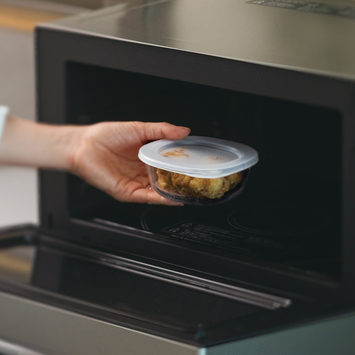 marna マーナ うつわにもなる保存容器 250mL 2個入り K831 ( 密閉 食洗機対応 電子レンジ対応 冷凍 キッチン 積み重ね スタッキング 収納 シンク下 ワンタッチ 保存 容器 軽量 ) 【ダークグレー】 ダークグレー