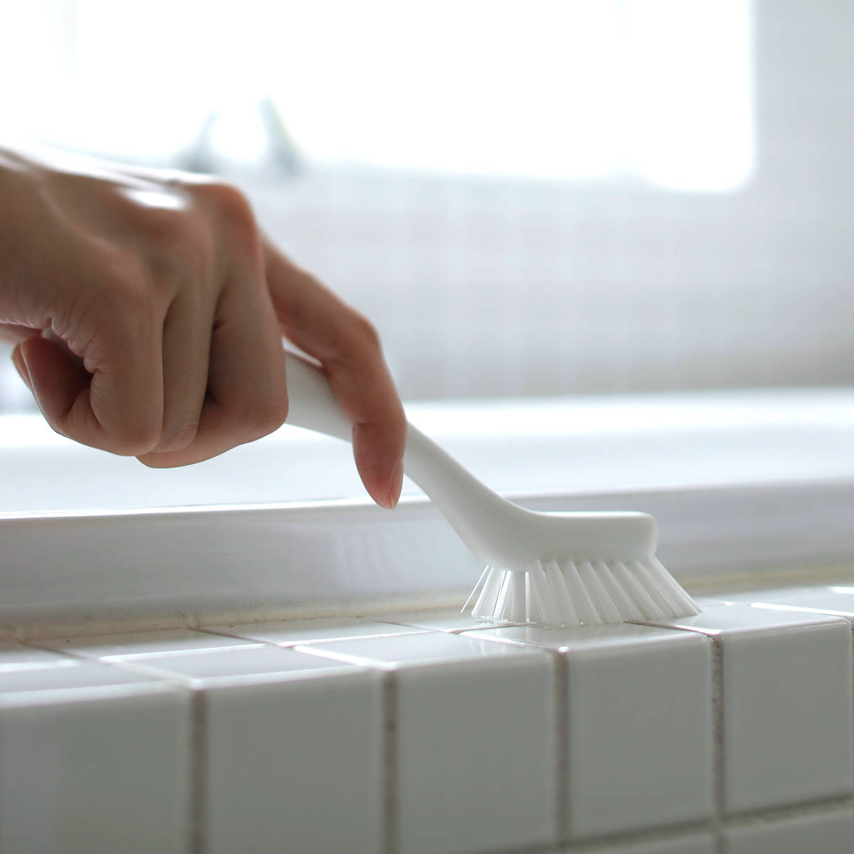 marna マーナ お風呂の掃除 5点セット W671 W672 W674W W675 W677 ( バスブラシ 風呂清掃 バス清掃 掃除 清掃 床 壁 バス用品 掃除用具 タイル お風呂 ブラシ たわし グレー ホワイト ) 【ホワイト】 ホワイト