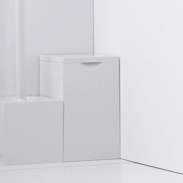 marna マーナ スクエア トイレポット W062W ( ゴミ箱 トイレ トイレ用品 サニタリーポット トイレ用ゴミ箱 ごみ箱 汚物入れ ダストボックス トイレ用 コーナーポット サニタリー ボックス 収納 用品 )